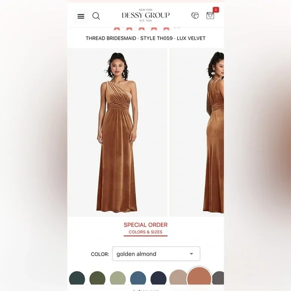 Dessy Collection Dresses | Dessy Group Bridesmaid Dress | Color: Gold | Size: 14 | Lauralee402's Closet